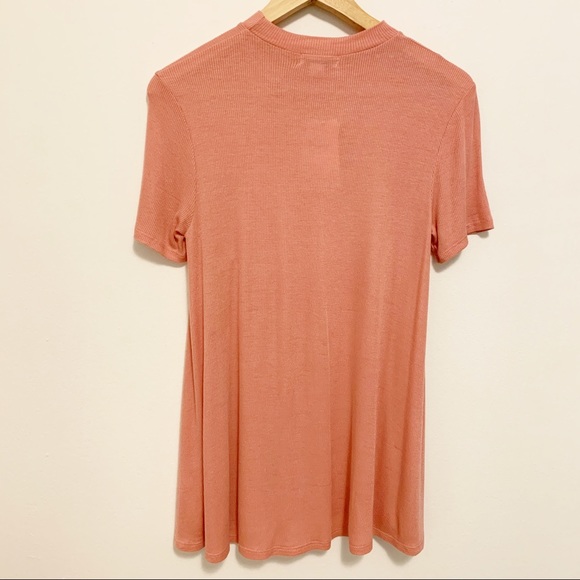 NEW Nordstrom Ten Sixty Sherman Dusty Pink Basic Top Medium - Picture 3 of 4